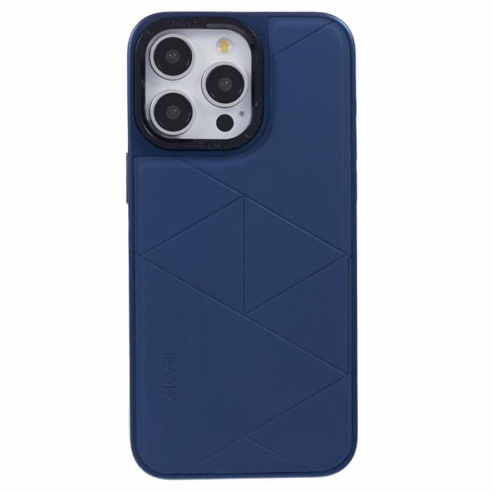 X-Level - X-LEVEL iPhone 13 Pro Max Skal Shockproof Geometric Blå