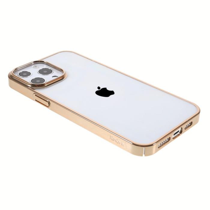 X-Level - X-LEVEL iPhone 13 Pro Skal Shockproof Slim Electroplating Gold