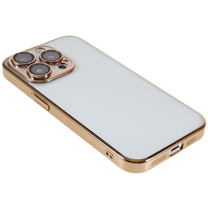 X-Level - X-LEVEL iPhone 13 Pro Skal TPU+PC Guld med Kameralinsskydd