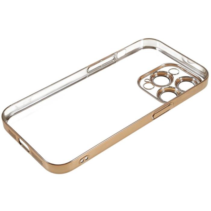 X-Level - X-LEVEL iPhone 13 Pro Skal TPU+PC Guld med Kameralinsskydd