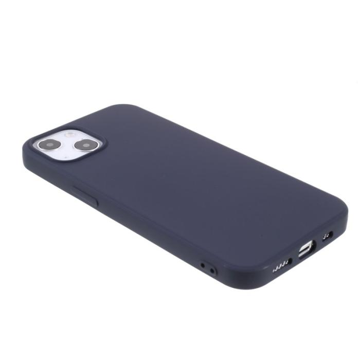X-Level - X-LEVEL iPhone 13 Skal Liquid Silicone Mörkblå 6.1 tum