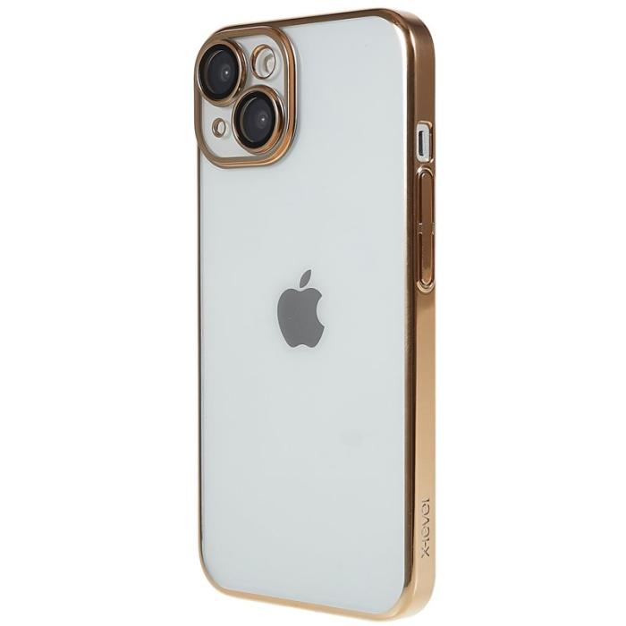X-Level - X-LEVEL iPhone 13 Skal TPU+PC Electroplating Guld