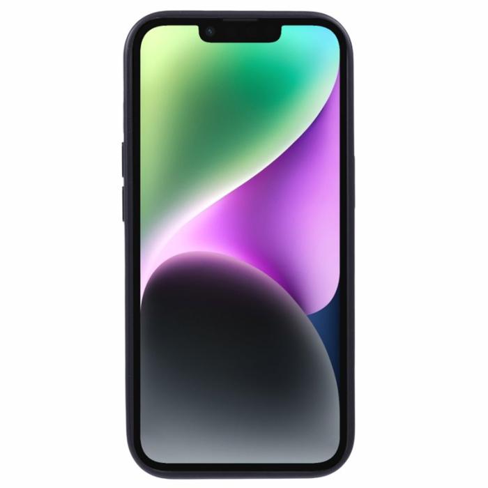 X-Level - X-LEVEL iPhone 14/13 Skal Läder+PC+TPU Geometrisk Mönster Svart