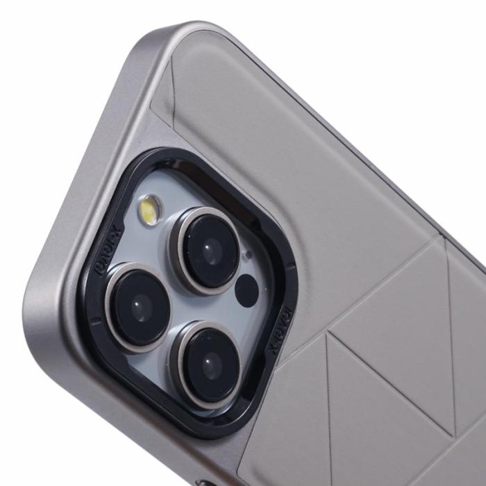 X-Level - X-LEVEL iPhone 14 Pro Max Skal Anti-Drop Geometrisk Titan Grå