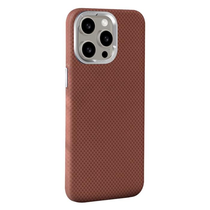 X-Level - X-LEVEL iPhone 14 Pro Max Skal Kolfiber + Metall Röd