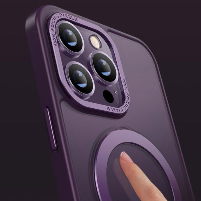 X-Level - X-LEVEL iPhone 14 Pro Max Skal med Magnetisk Ställning - Lila