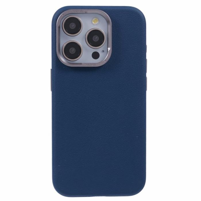 X-Level - X-LEVEL iPhone 14 Pro Skal Slim PU Läder Hård PC Blå