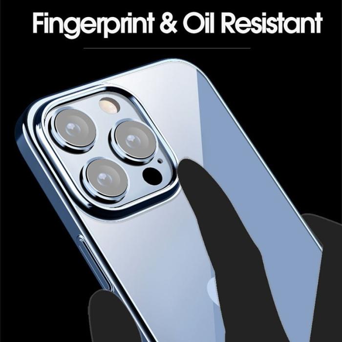 X-Level - X-LEVEL iPhone 15 Pro Fodral Klar Bakside Hård PC Silver