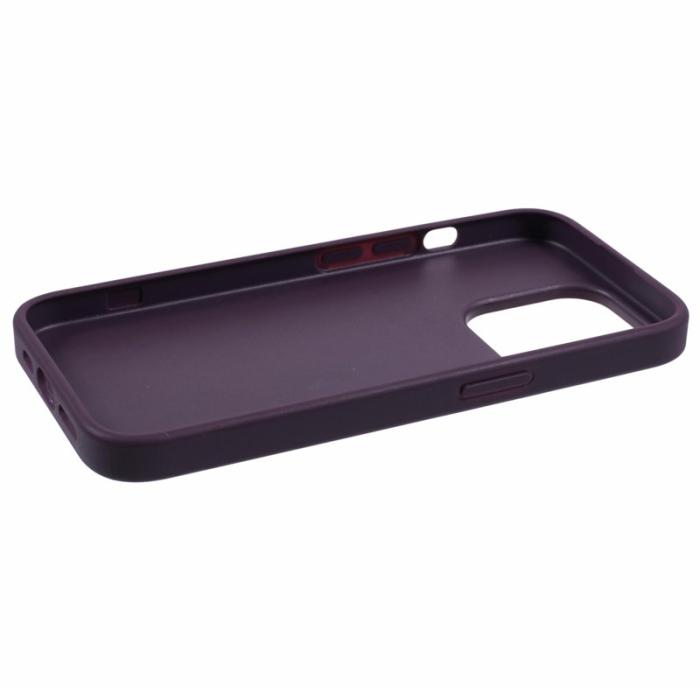 X-Level - X-LEVEL iPhone 15 Pro Fodral Läder Coated Hybrid Lila