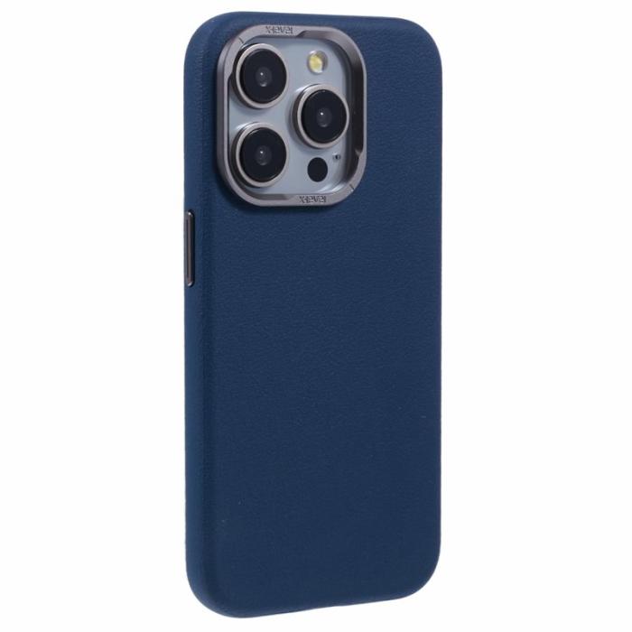 X-Level - X-LEVEL iPhone 15 Pro Max Skal Anti-Scratch PU Läder Blå