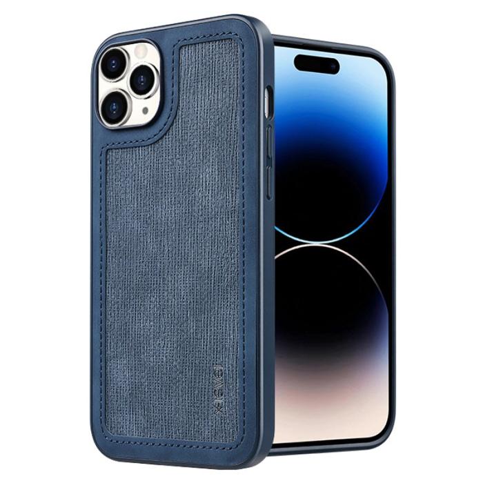 X-Level - X-LEVEL iPhone 15 Pro Max Skal Line Splicing Mörkblå