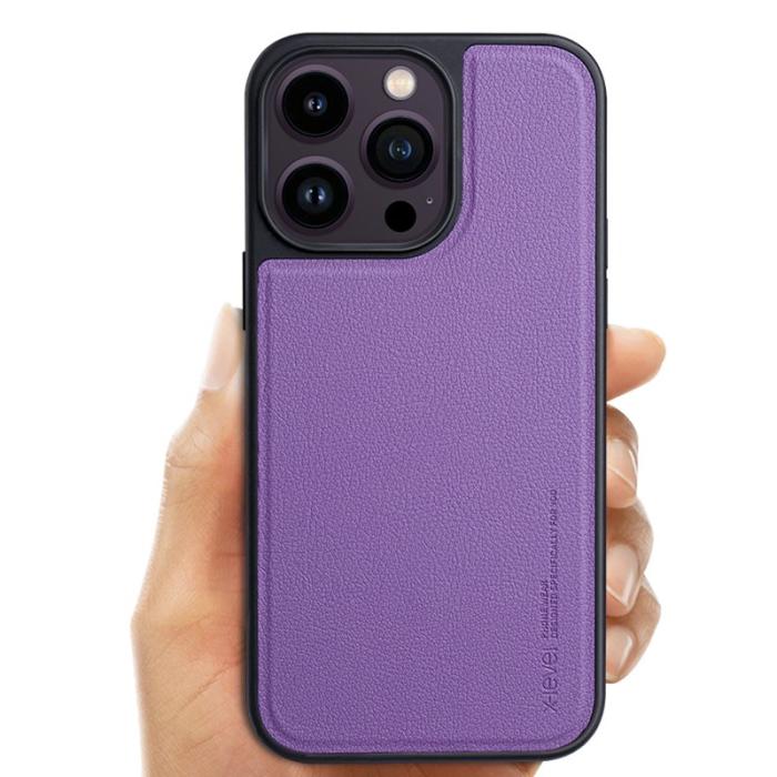 X-Level - X-LEVEL iPhone 15 Pro Max Skal MagSafe PU+TPU Svart