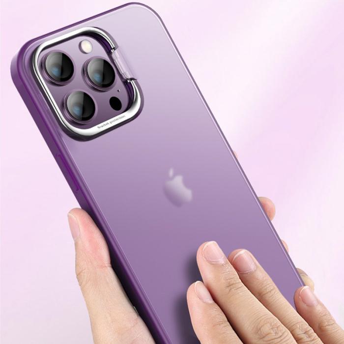 X-Level - X-LEVEL iPhone 15 Pro Max Skal med Kickstand - Mörkblå