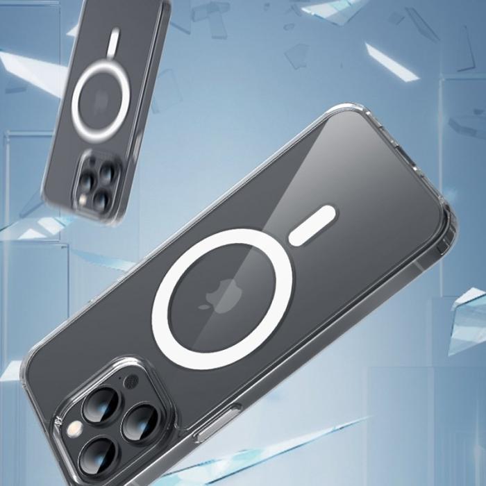 X-Level - X-LEVEL iPhone 15 Pro Max Skal Shockproof Ultra Clear MagSafe