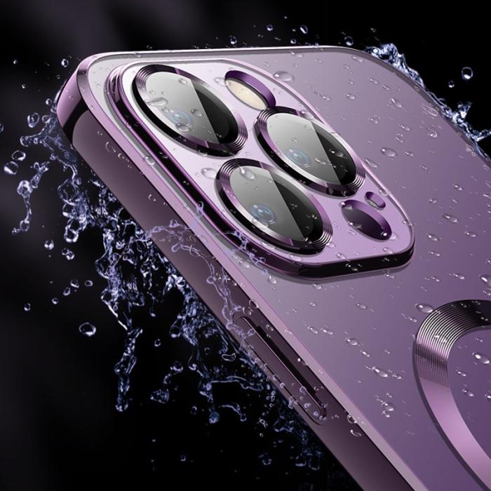 X-Level - X-LEVEL iPhone 15 Pro Max Skal TPU MagSafe Transparent Lila