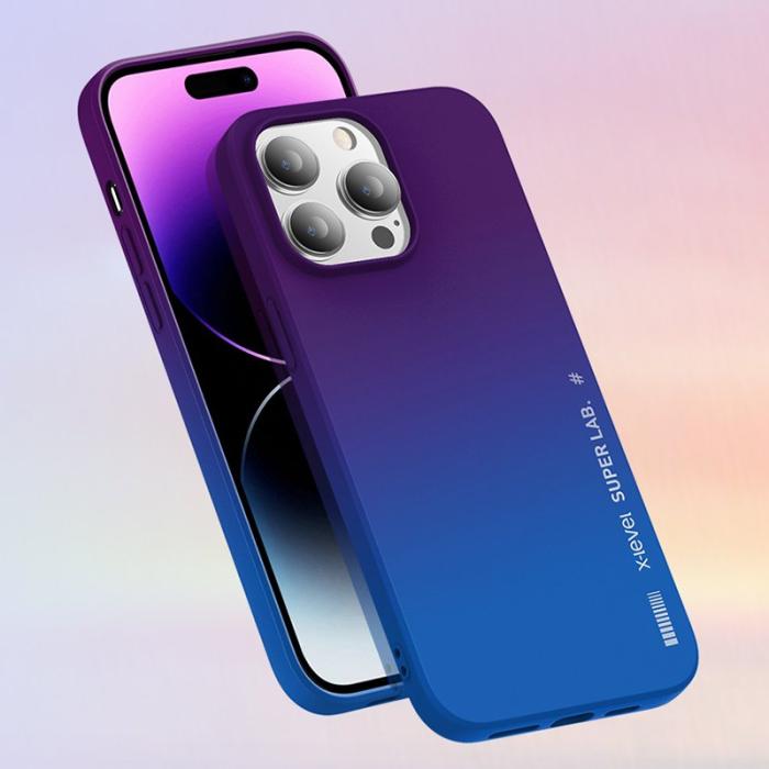 X-Level - X-LEVEL iPhone 15 Pro Rainbow Skal Shockproof Ljusgul