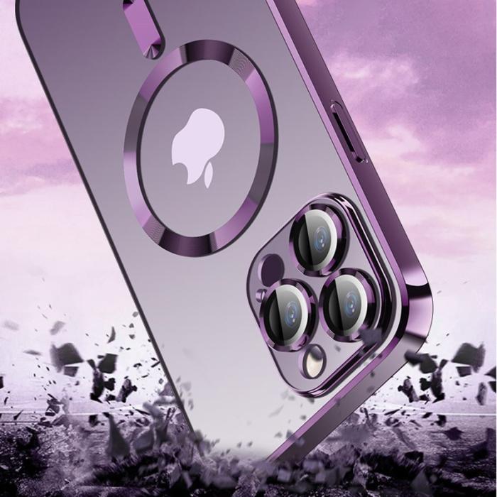 X-Level - X-LEVEL iPhone 15 Pro Slim Case Gold med Glass Lens Guard