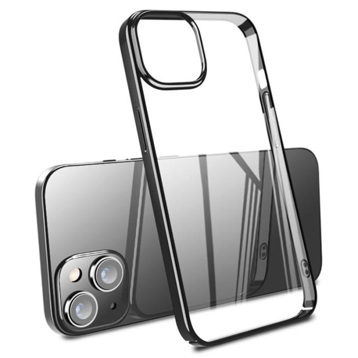 X-Level - X-LEVEL iPhone 15 Skal Electroplating Ram Hård PC Shockproof Svart