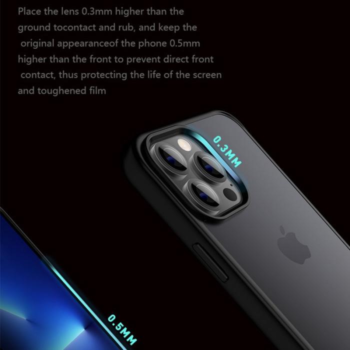 X-Level - X-LEVEL iPhone 15 Skal Gummibeläggning Akryl Svart