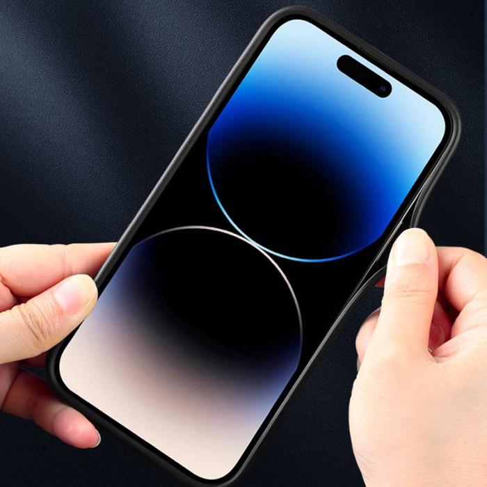 X-Level - X-LEVEL iPhone 15 Skal Splicing Anti-Slip PU Läder Grön