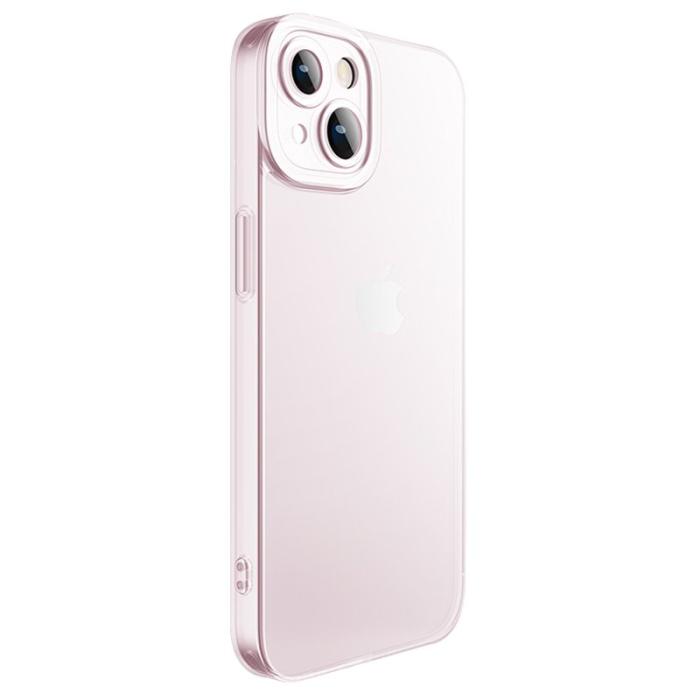 X-Level - X-LEVEL iPhone 15 Skal Tempererat Glas + TPU Skydd - Rosa