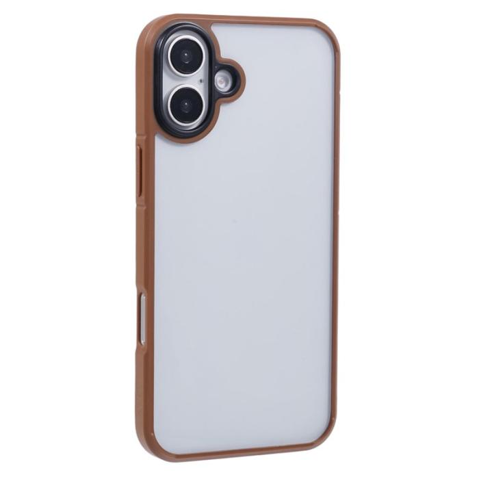 X-Level - X-LEVEL iPhone 16 Plus Skal Akryl+Silikon Klar Bak - Titan Guld