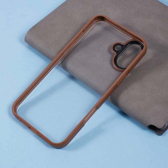 X-Level - X-LEVEL iPhone 16 Plus Skal Akryl+Silikon Klar Bak - Titan Guld