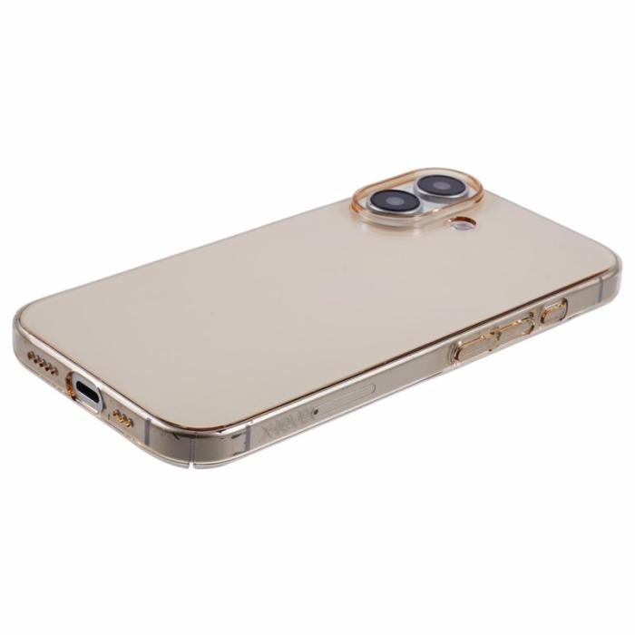 X-Level - X-LEVEL iPhone 16 Plus Skal Hård PC Slim Fit Titanium Gold