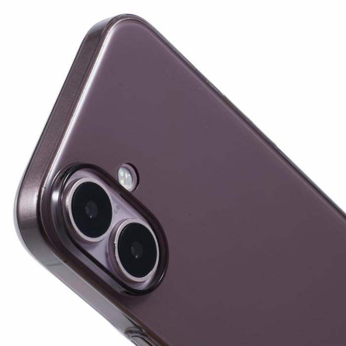 X-Level - X-LEVEL iPhone 16 Plus Skal Hård PC Slim Fit Transparent Svart