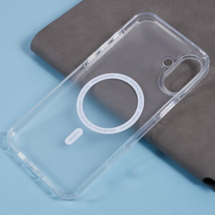 X-Level - X-LEVEL iPhone 16 Plus Skal MagSafe PC+TPU Transparent