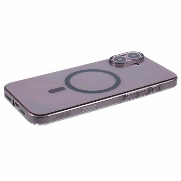 X-Level - X-LEVEL iPhone 16 Plus Skal Slim Shockproof Transparent Black