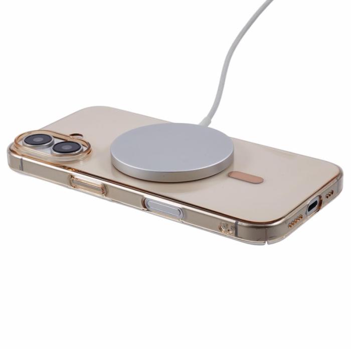 X-Level - X-LEVEL iPhone 16 Plus Skal Slim Shockproof Transparent Guld