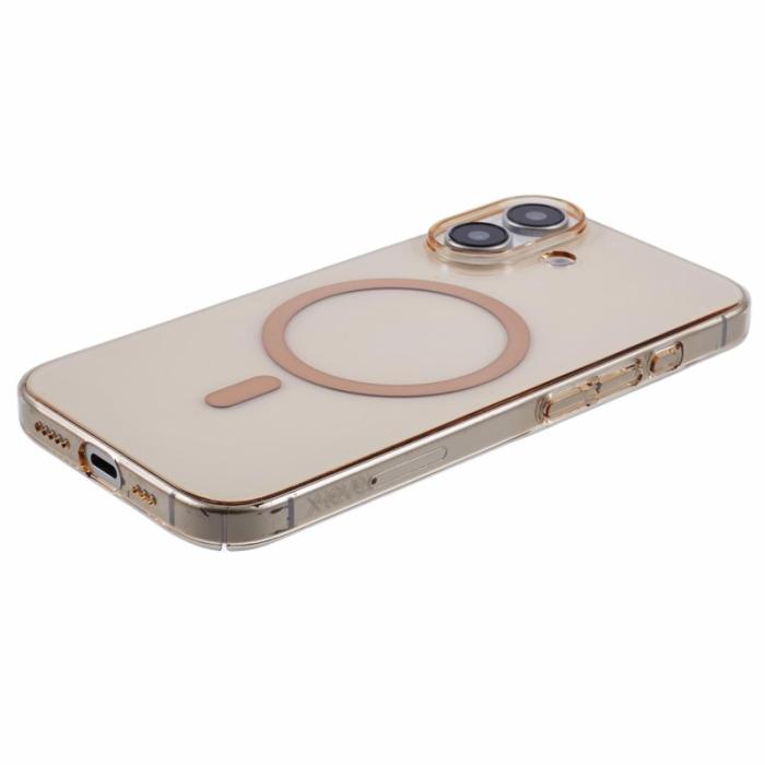 X-Level - X-LEVEL iPhone 16 Plus Skal Slim Shockproof Transparent Guld