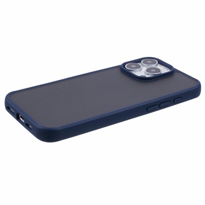 X-Level - X-LEVEL iPhone 16 Pro Fodral Akryl TPU Gummi Stöttålig Mörkblå