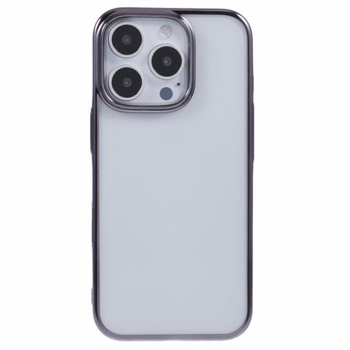X-Level - X-LEVEL iPhone 16 Pro Fodral Electroplating Klar Bak - Grå