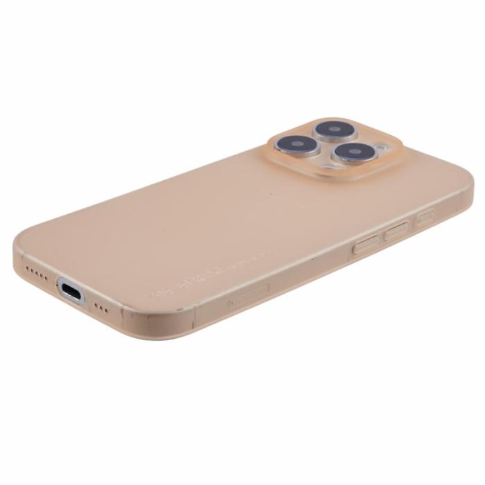 X-Level - X-LEVEL iPhone 16 Pro Fodral Hård PP Matt 0.18mm Ultra-Tunn - Desert Gold