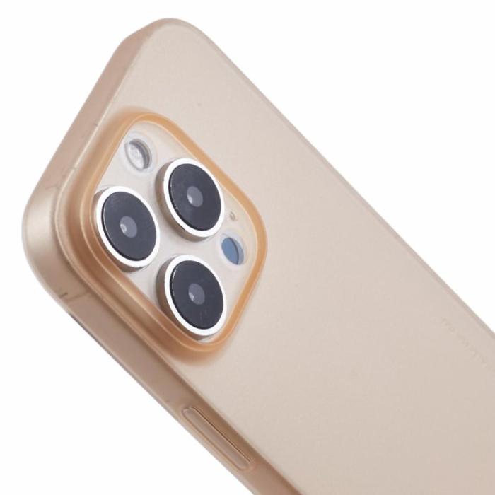 X-Level - X-LEVEL iPhone 16 Pro Fodral Hård PP Matt 0.18mm Ultra-Tunn - Desert Gold