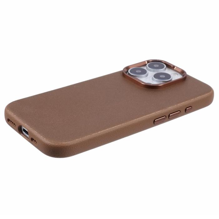 X-Level - X-LEVEL iPhone 16 Pro Fodral PU Läder Hård PC Bak - Titan Guld