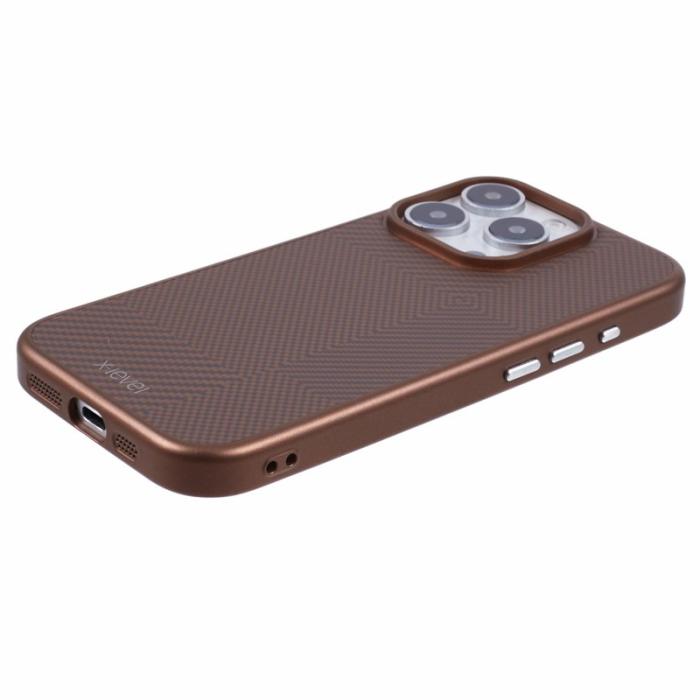 X-Level - X-LEVEL iPhone 16 Pro Max Skal Hård PC Stöttålig Titan Guld