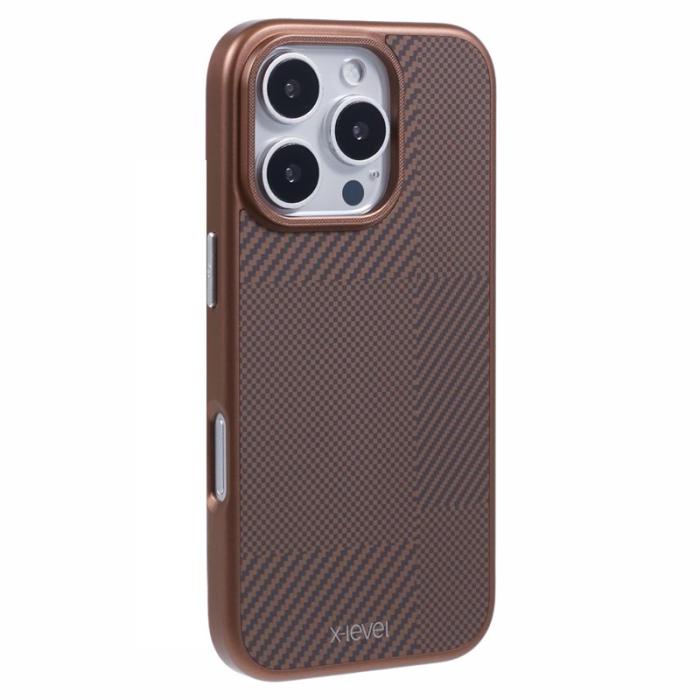 X-Level - X-LEVEL iPhone 16 Pro Max Skal Magnetisk Titan Guld