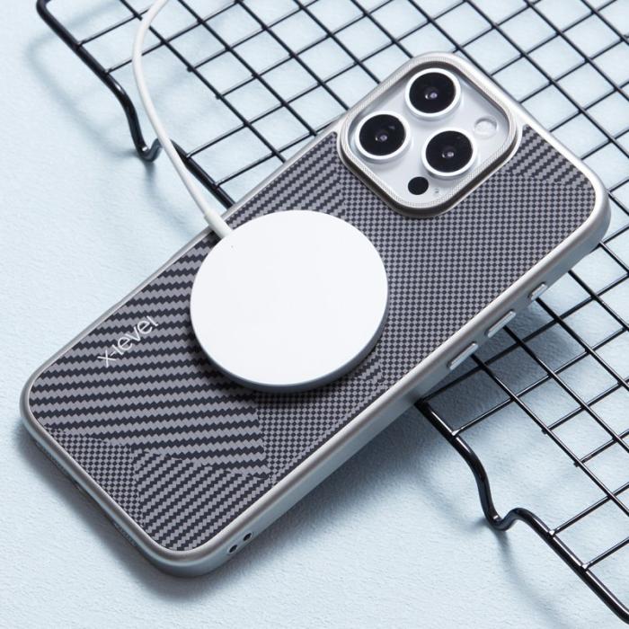 X-Level - X-LEVEL iPhone 16 Pro Max Skal Magnetisk Titanium Grey