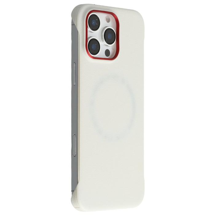 X-Level - X-LEVEL iPhone 16 Pro Max Skal Magnetiskt PC + Metall Vit