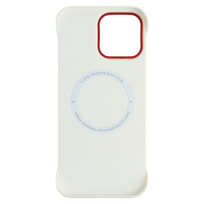 X-Level - X-LEVEL iPhone 16 Pro Max Skal Magnetiskt PC + Metall Vit