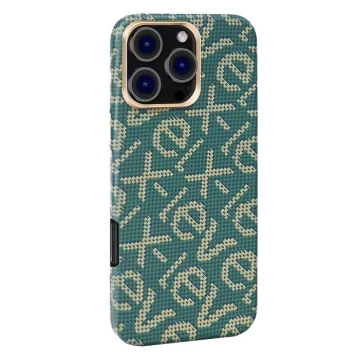 X-Level - X-LEVEL iPhone 16 Pro Max Skal MagSafe Grön Carbon Fiber