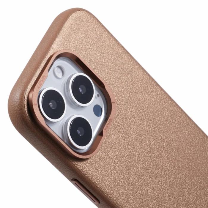 X-Level - X-LEVEL iPhone 16 Pro Max Skal MagSafe PU Läder Titanium Gold