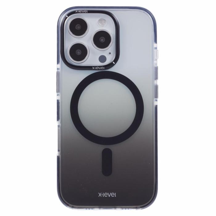 X-Level - X-LEVEL iPhone 16 Pro Max Skal MagSafe TPU Gradient Svart