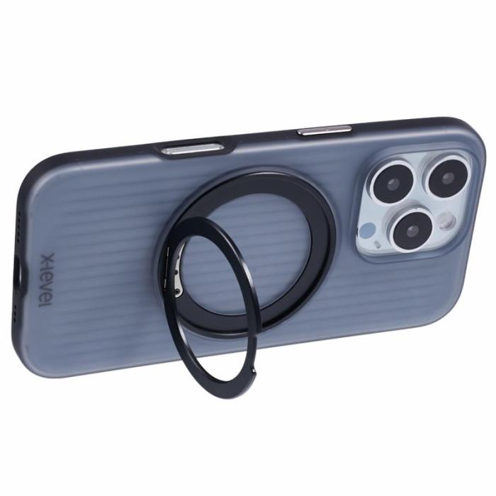 X-Level - X-LEVEL iPhone 16 Pro Max Skal med Rotating Kickstand - Svart