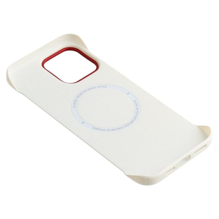 X-Level - X-LEVEL iPhone 16 Pro Skal Magnetiskt PC + Metall Vit