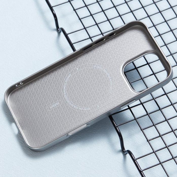 X-Level - X-LEVEL iPhone 16 Pro Skal Magnetiskt Rhombus Grå