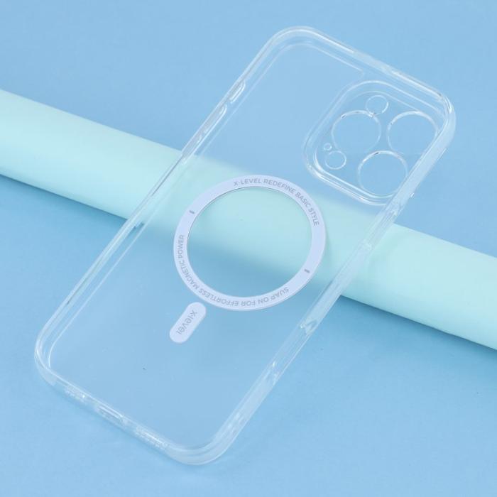 X-Level - X-LEVEL iPhone 16 Pro Skal Magnetiskt TPU Transparent